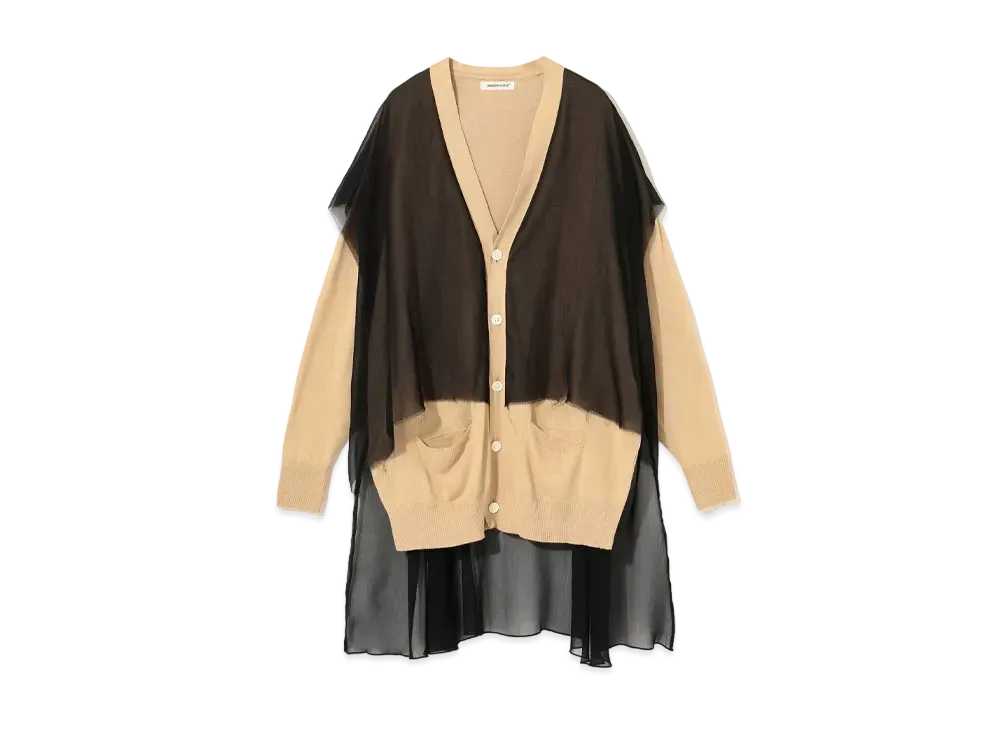 UNDERCOVER Cotton x Acrylic Cardigan "Beige"