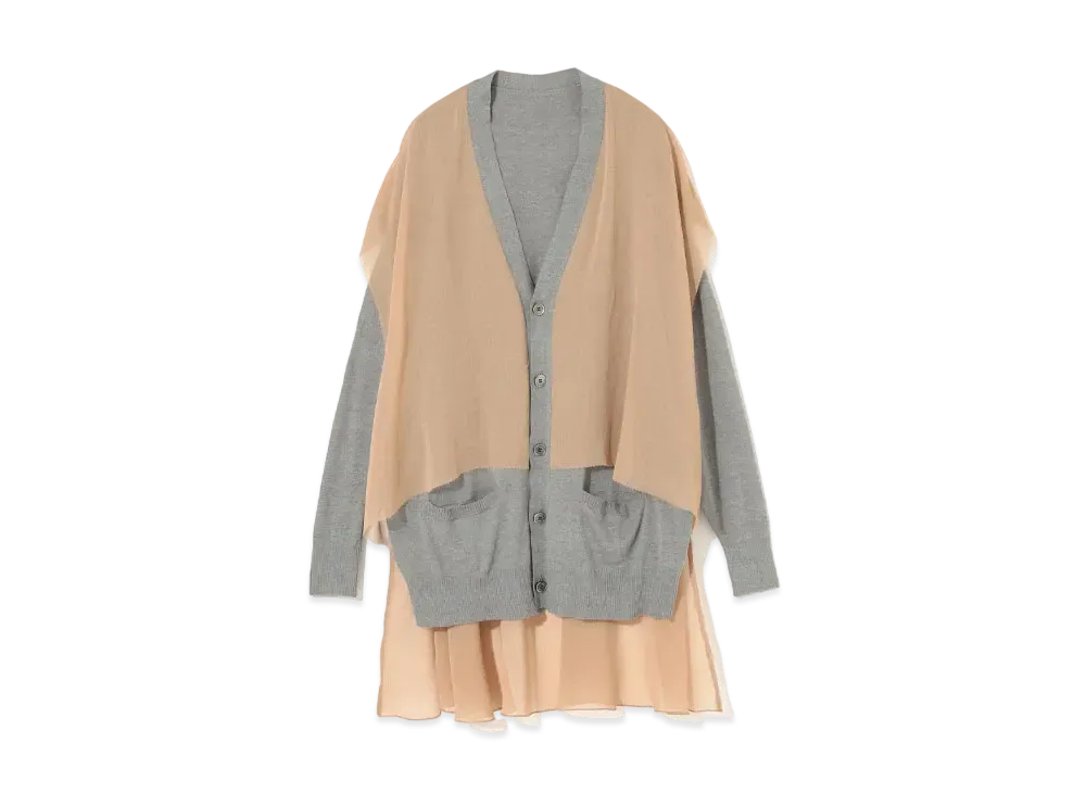 UNDERCOVER Cotton x Acrylic Cardigan "Gray"