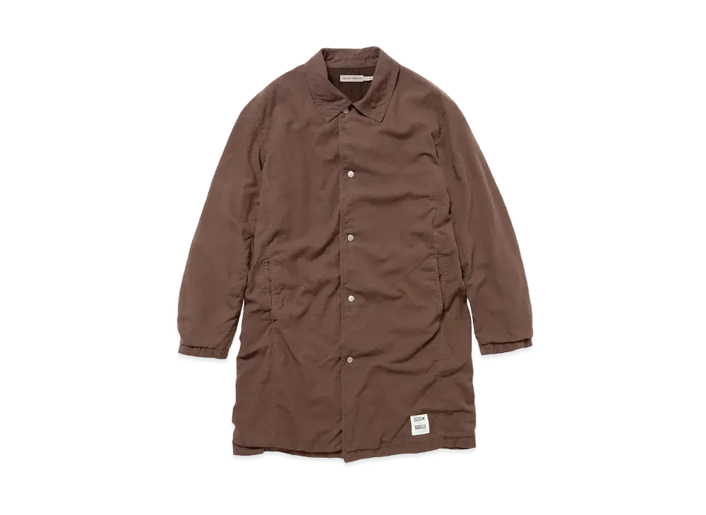 UNDERCOVER OZISM x Nonnative Monk Long Coat Cotton Paper Viera Overdyed With Gore-Tex Windstopper "Brown"