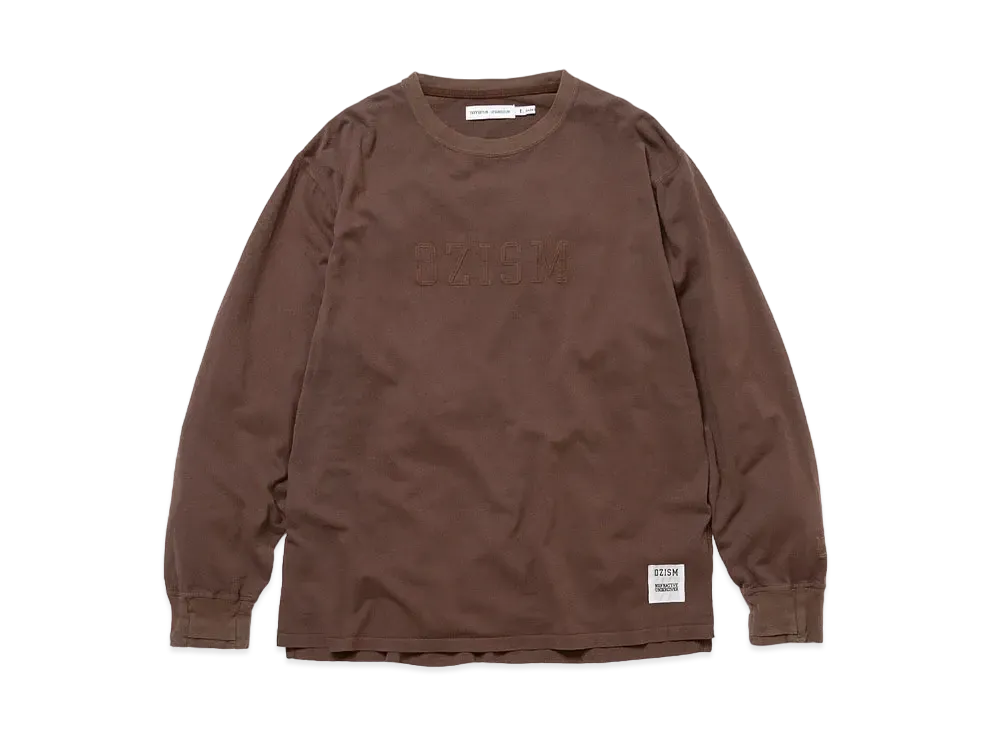 UNDERCOVER OZISM x Nonnative Monk LS Tee Cotton Paper Jersey Overdyed "Brown"