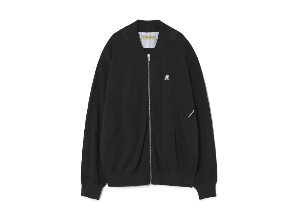 UNDERCOVER The Shepherd Japanese Paper Blend Polyester Knit Blouson "Black"