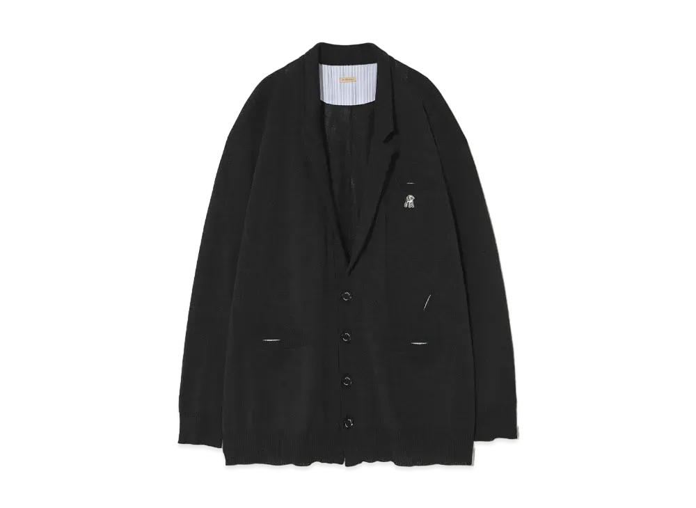 UNDERCOVER The Shepherd Japanese Paper Blend Polyester Knit Jacket "Black"