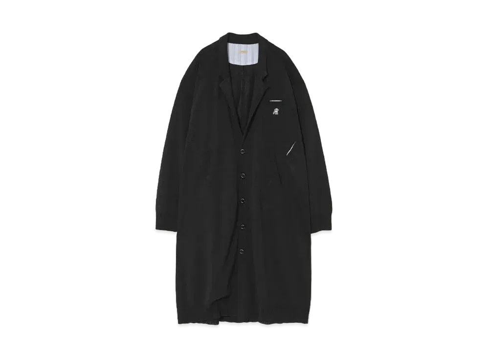 UNDERCOVER The Shepherd Japanese Paper Blend Polyester Knit Jacket "Black"