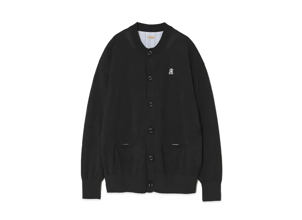UNDERCOVER The Shepherd Japanese Paper Blend Polyester Knit Cardigan "Black"