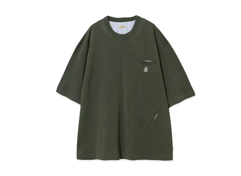 UNDERCOVER The Shepherd Japanese Paper Blend Polyester Knit Pullover "Khaki"