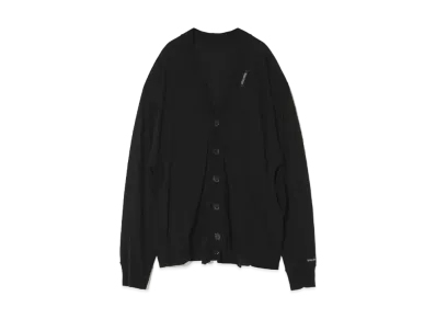 UNDERCOVER 24SS Cotton T-Shirt Custom Cardigan "Black"