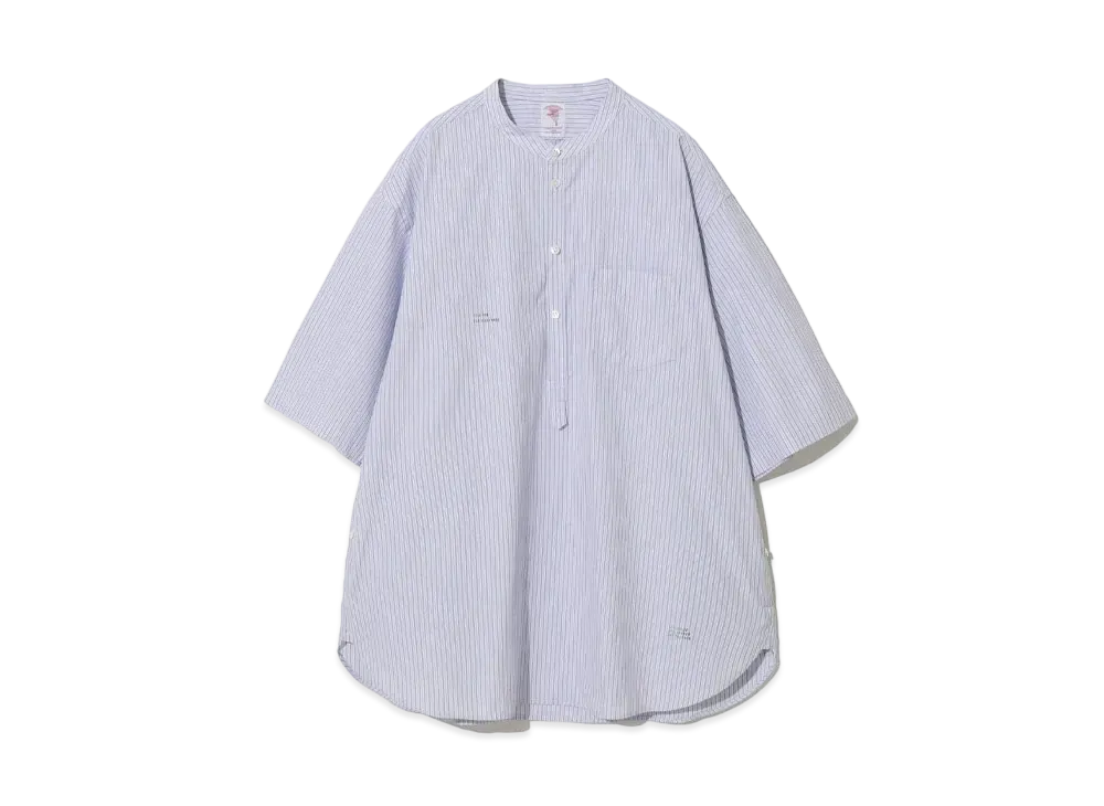 UNDERCOVER 24SS Cotton Typewriter Band Collar Shirt #1 "White ST"