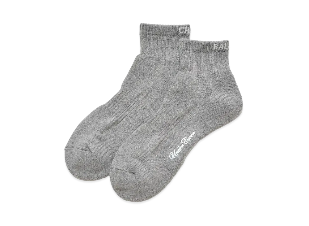 UNDERCOVER 24SS Cotton Blend Short Socks "Gray"