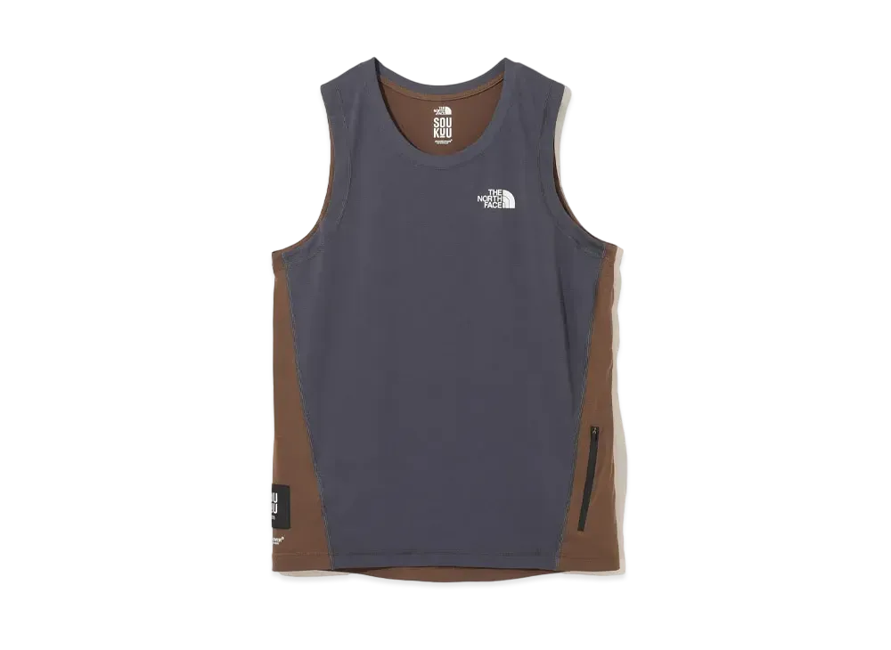 UNDERCOVER x THE NORTH FACE SOUKUU SEASON 2 Trail Runner Tank Top "Periscope Gray/Dark Earth Brown"