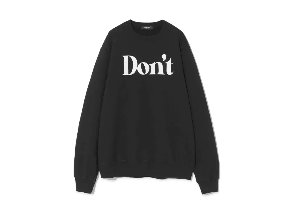 UNDERCOVER Cotton Sweat Pullover "Black"