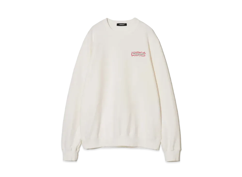 UNDERCOVER Cotton Sweat Pullover "White"