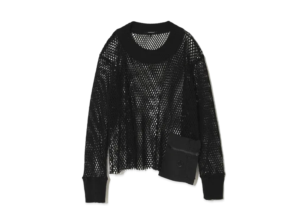 UNDERCOVER Cotton Net Pullover "Black"