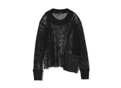 UNDERCOVER Cotton Net Pullover "Black"