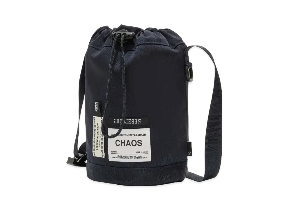 UNDERCOVER Nylon Shoulder Drawstring Bag "Dark Navy"