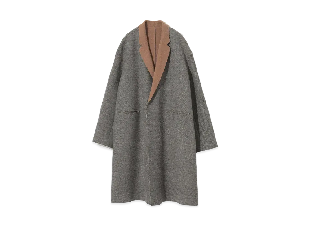 UNDERCOVER Double Face Wool Chester Coat "Beige Mix"