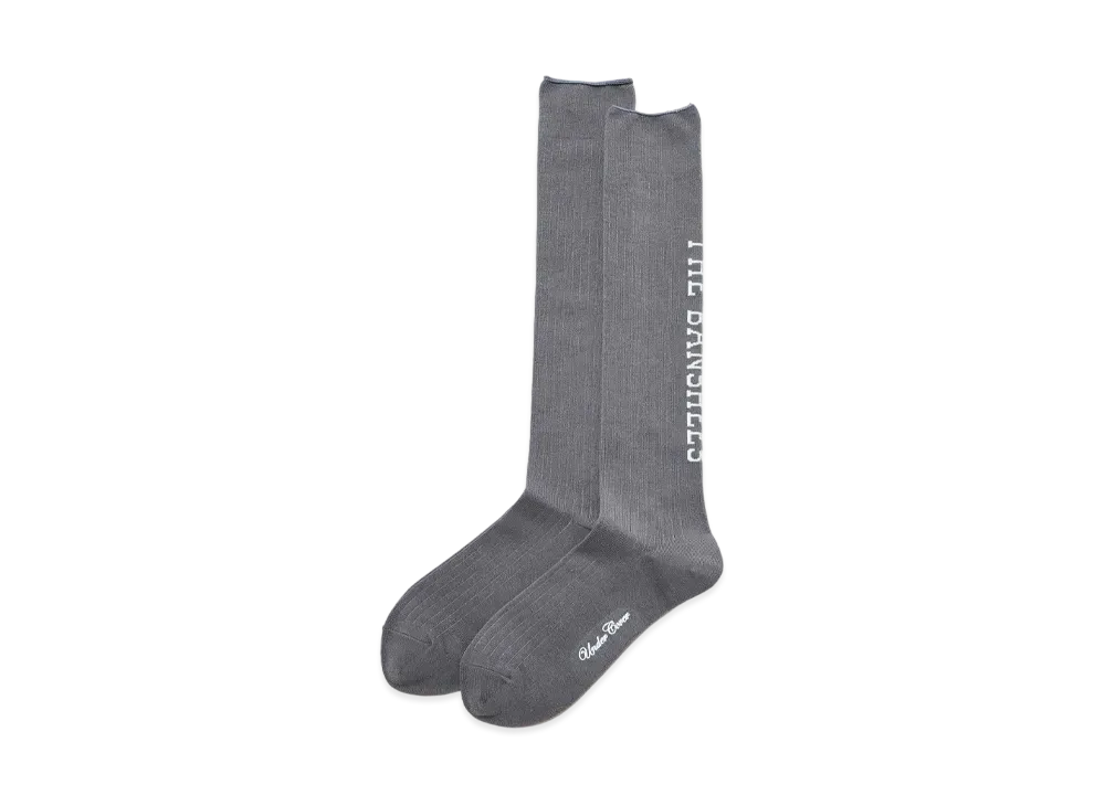 UNDERCOVER Acrylic Nylon Blend Cotton High Socks "Blue Gray"
