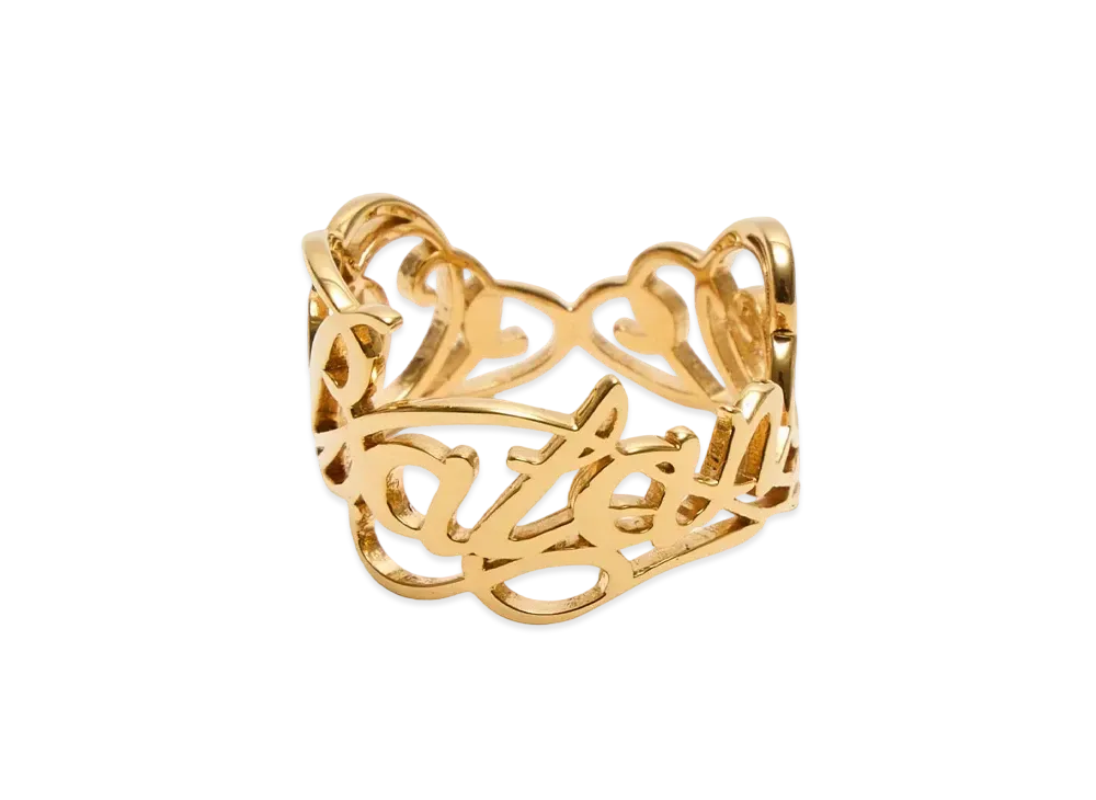 UNDERCOVER Silver Ring "Gold"