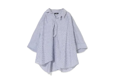 UNDERCOVER Cotton Linen Big Shirt "Navy St"