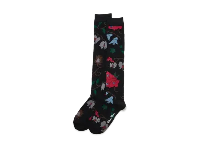 UNDERCOVER Acrylic Nylon Blend Cotton High Socks "Black Base"