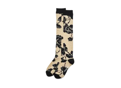 UNDERCOVER Acrylic Nylon Blend Cotton High Socks "Ivory Base"
