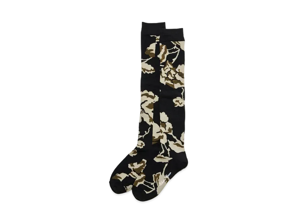 UNDERCOVER Acrylic Nylon Blend Cotton High Socks "Black Base"
