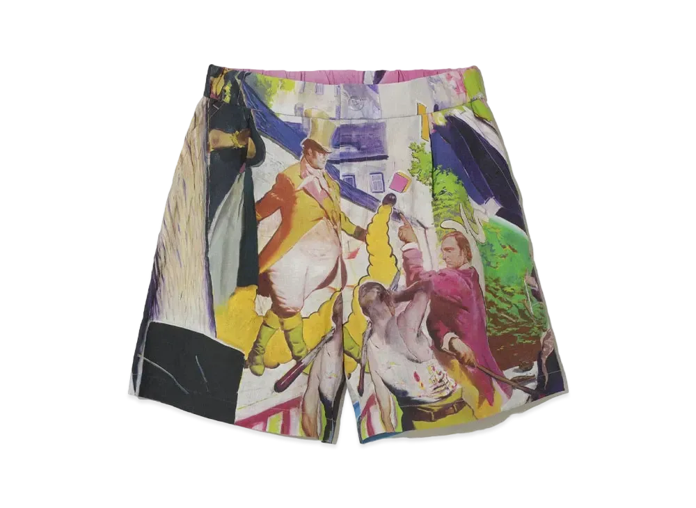 UNDERCOVER Linen Short Pants "Pink Base"