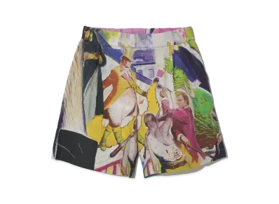 UNDERCOVER Linen Short Pants "Pink Base"