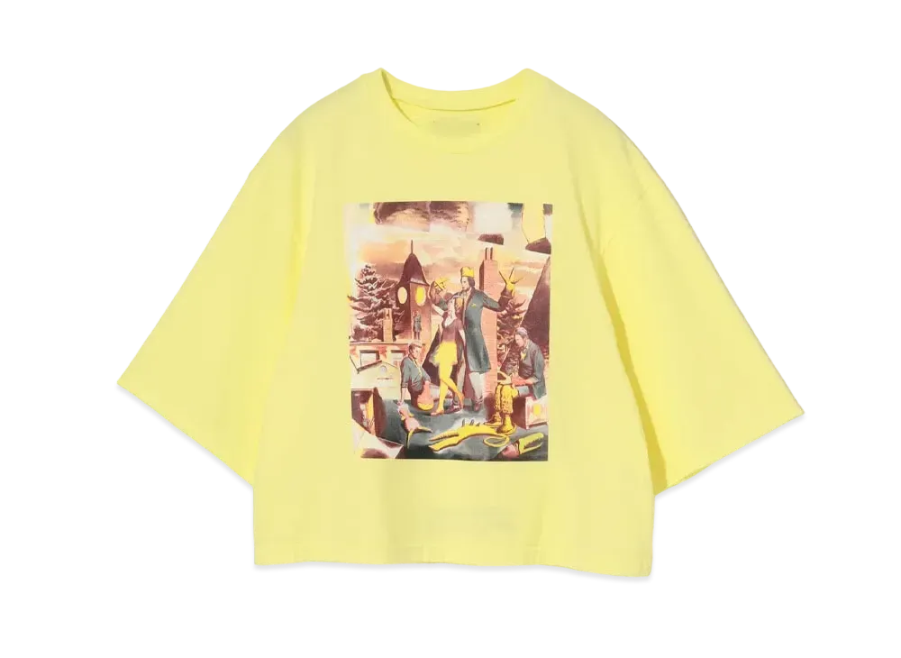 UNDERCOVER Cotton Wide Short T-Shirt "Yellow"