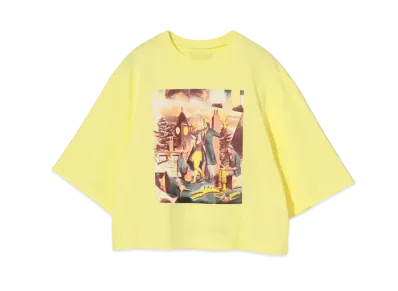 UNDERCOVER Cotton Wide Short T-Shirt "Yellow"