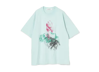 UNDERCOVER Cotton T-Shirt "Pale Blue"