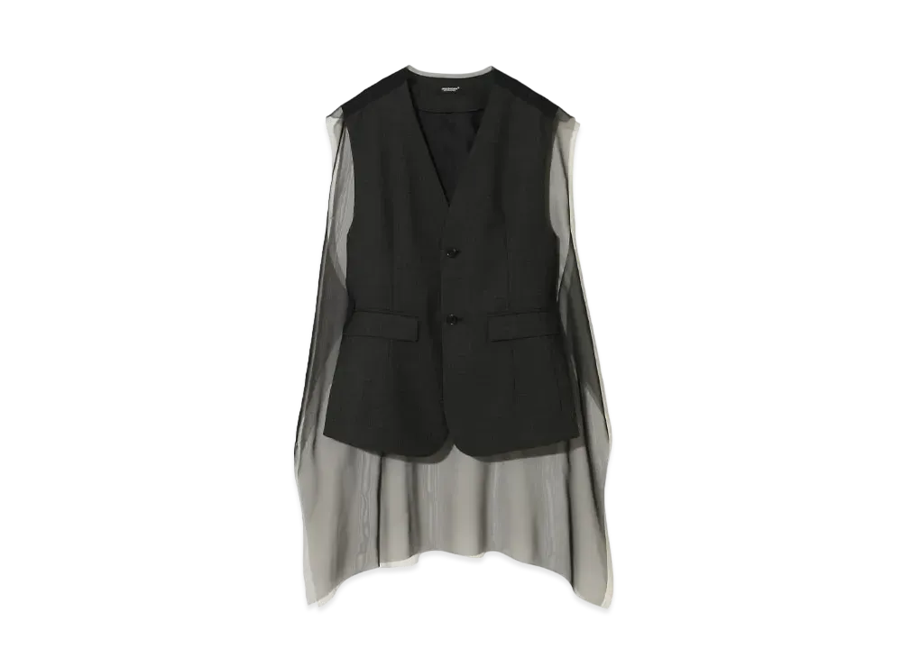 UNDERCOVER Pinhead Vest "D.Charcoal"