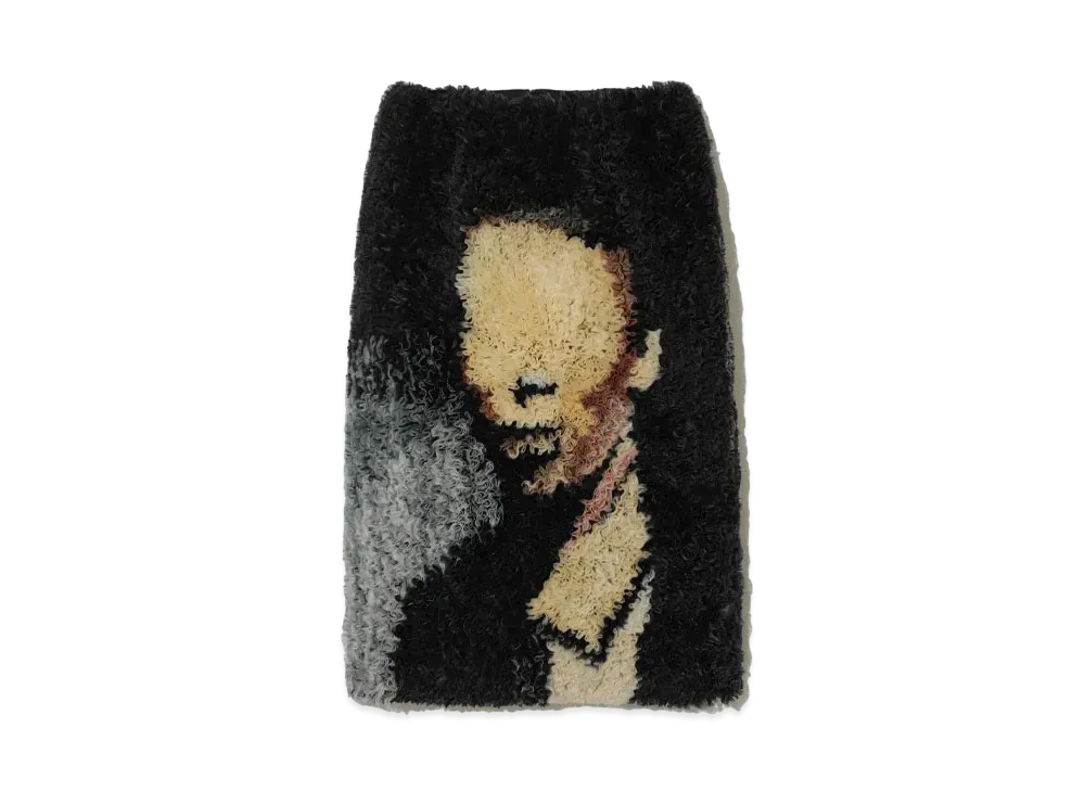 UNDERCOVER Silk Ruffle Skirt "Black Base"