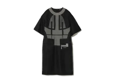 UNDERCOVER Silk Organdy Dress "Black"