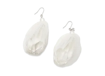 UNDERCOVER Silk Tulle Swarovski Pierce "White"