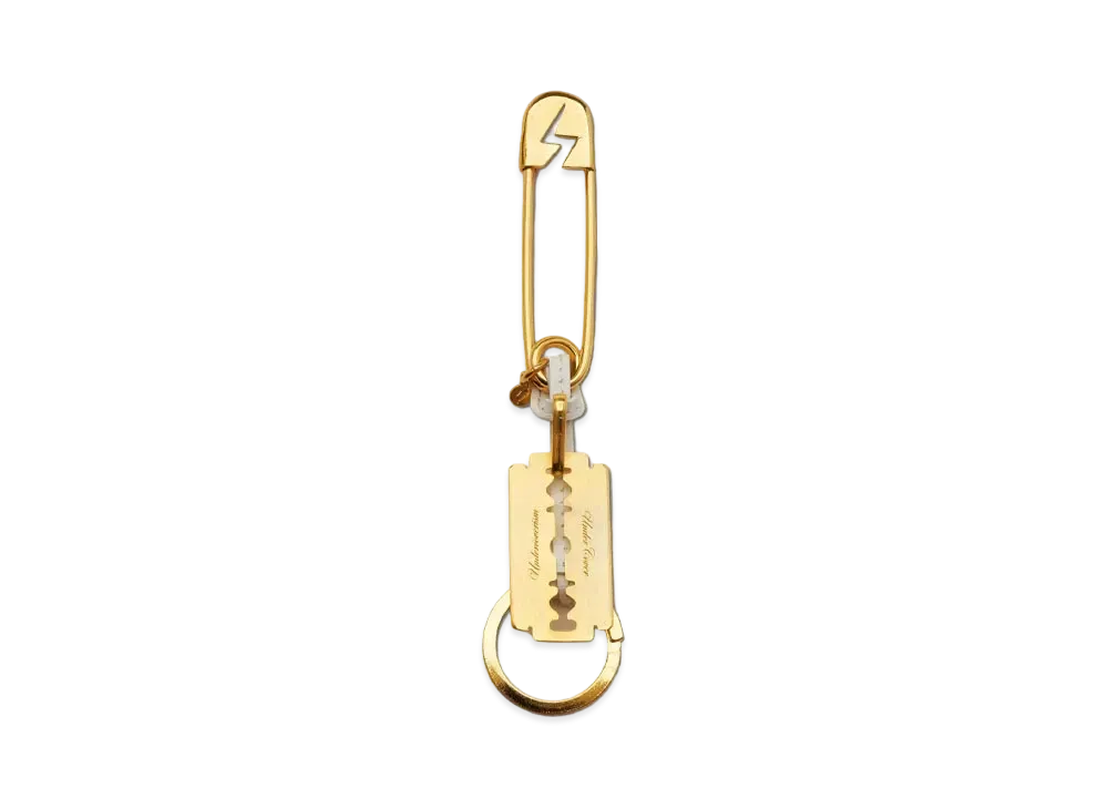 UNDERCOVER Brass Safety Pinky Ring "White/Gold"