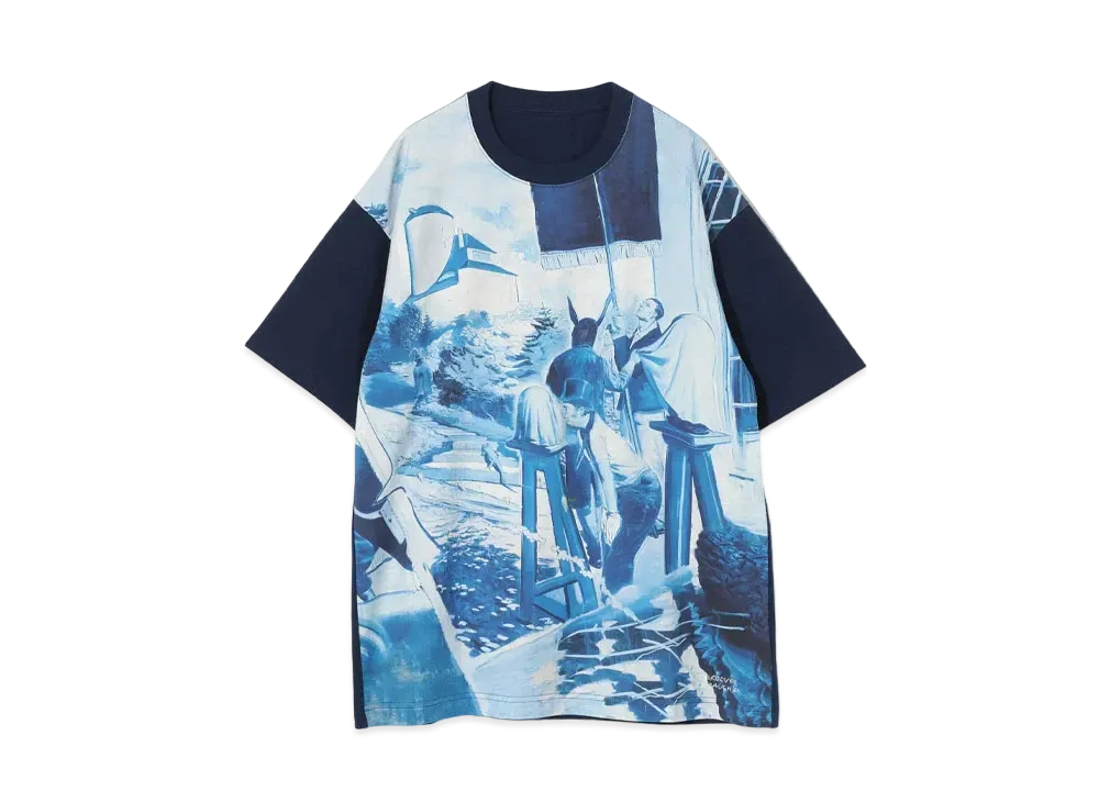 UNDERCOVER Cotton T-Shirt "Navy Base"