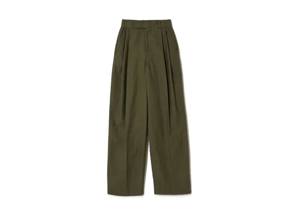 UNDERCOVER 2 Tuck Cotton Pants "Khaki"