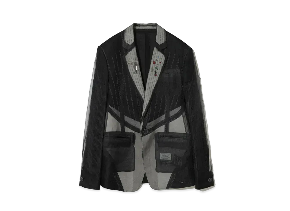 UNDERCOVER Silk Organdy Jacket "Black"
