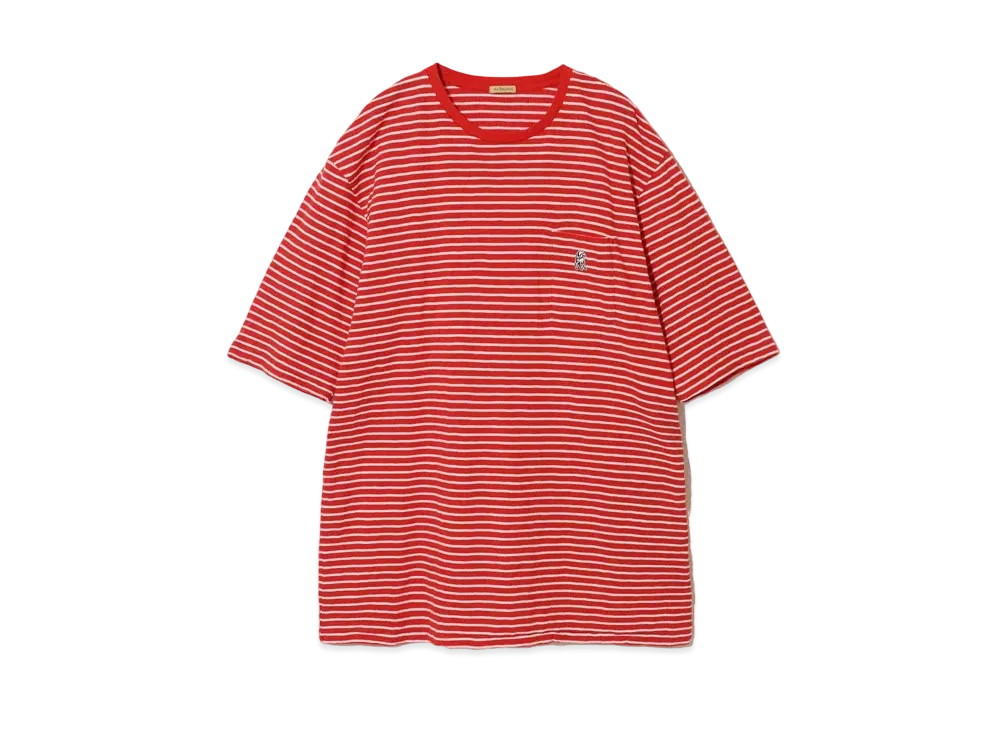 UNDERCOVER Cotton Border T-Shirt "Red"