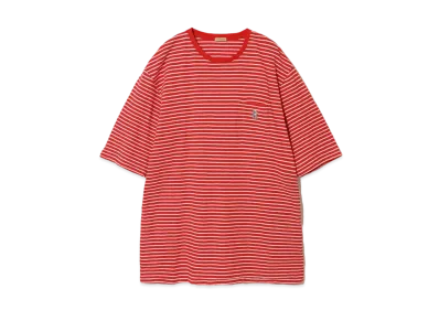 UNDERCOVER Cotton Border T-Shirt "Red"