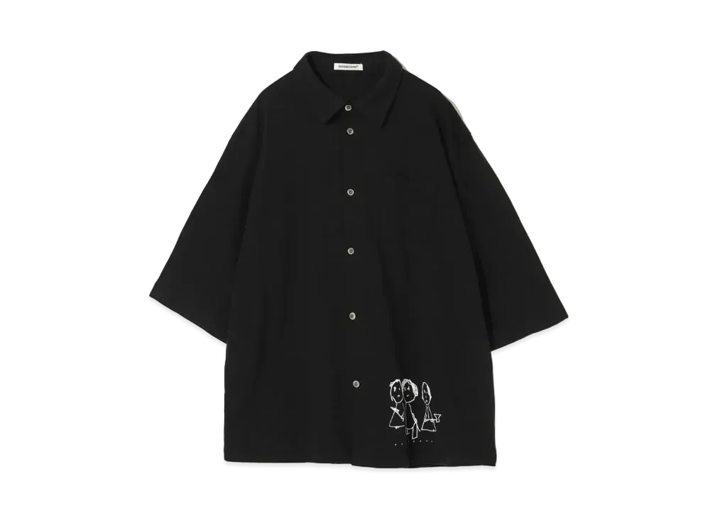 UNDERCOVER Cotton Jersey Shirt "Black"