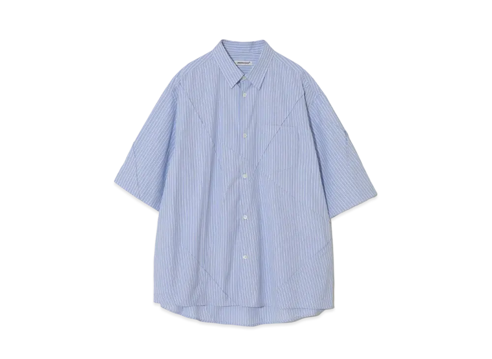 UNDERCOVER Cotton Striped Shirt "Blue"