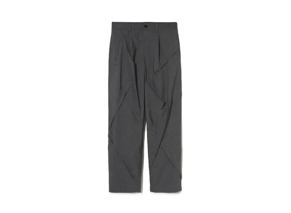 UNDERCOVER Cotton Brand Polyester Stretch Pants "Gray"