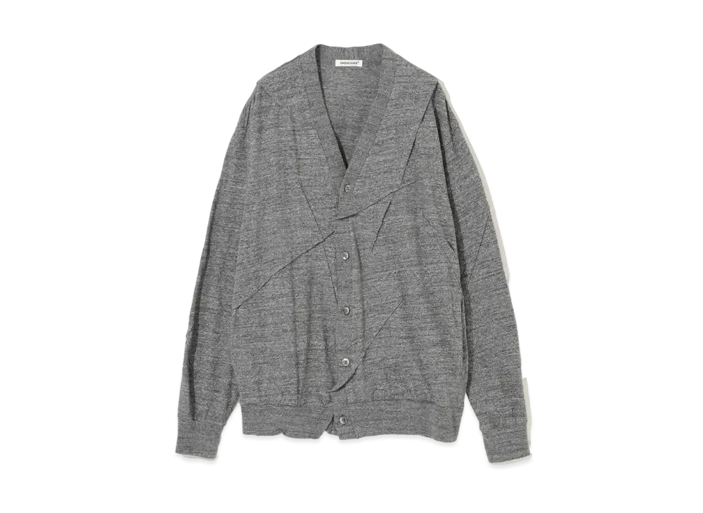 UNDERCOVER Cotton Jersey Cardigan "T.Charcoal"