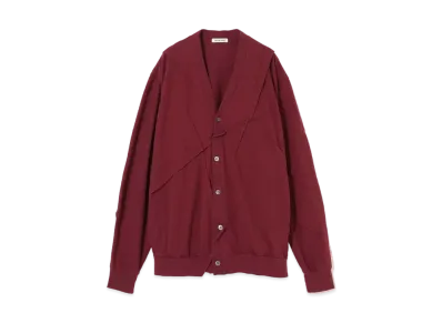 UNDERCOVER Cotton Jersey Cardigan "Bordeaux"