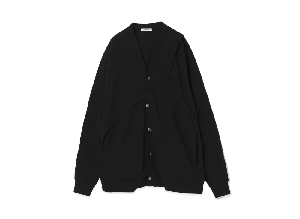 UNDERCOVER Cotton Jersey Cardigan "Black"