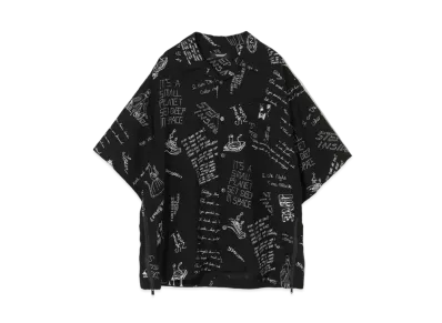 UNDERCOVER Rayon Open Collar Shirt "Black"