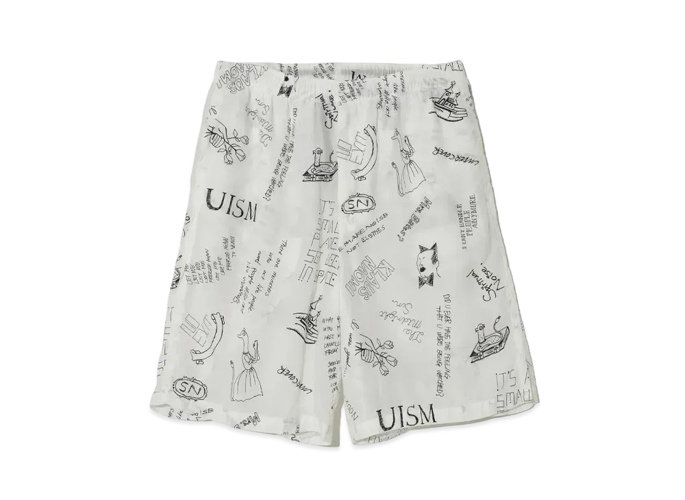 UNDERCOVER Rayon Shorts "White"