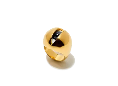 UNDERCOVER Eye Motif Silver Ring "Gold"