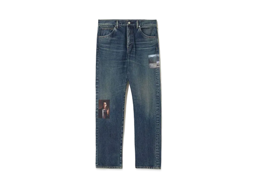 UNDERCOVER Twin Peaks Cotton Denim Pants "Light Blue Indigo"